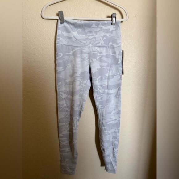 Lululemon Wunder Under HR 28“ Tight Size 8 Incognito Camo Jacquard Alpine White - Picture 4 of 9